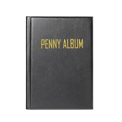 Penny Album - Coin Collecting Book | Mini -Album Penny Book | Münzspeicherbuch Für 108 Slots | Tragbarer Organisator Für Kinder Reise Nach Hause, Inhaber Koffer Für Geldrechnungen Stempel Viertel Doll von Generisch