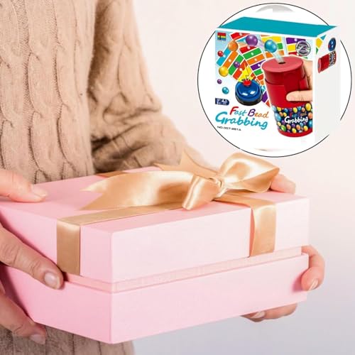 Perlengabing-Spiel, Farb-Bingo-Spiel für Erwachsene und, Augenkoordinationstraining, Farberkennung, 90 Perlen und 6 Codekarten, 1 Perlendose für Gruppenparty- und Familien-2-4-Spieler,1Set von Generisch