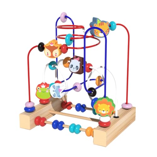 Perlenlabyrinter, Perlenrollen Coaster Toy - Pädagogische Farbsortierung Tierspur Puzzle,Frühe Bildung Feinmotorische Fähigkeiten Perlen -Labyrinthspielzeug für Kindergärten, Schule, Zuhause, Reisen Perlenlabyrinter, Perlenrollen Coaster Toy - Pädagogische Farbsortierung Tierspur Puzzle,Frühe Bildung Feinmotorische Fähigkeiten Perlen -Labyrinthspielzeug für Kindergärten, Schule, Zuhause, Reisen von Generisch