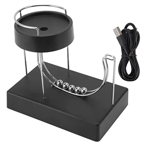 Perpetual Motion Gadget - Kinetic Art Stainless Steel Desk Toy, Stress Relief Rolling Ball Simulator for Science and Physics Enthusiasts, Perfect Desktop Decoration Perpetual Motion Gadget - Kinetic Art Stainless Steel Desk Toy, Stress Relief Rolling Ball Simulator for Science and Physics Enthusiasts, Perfect Desktop Decoration von Generisch