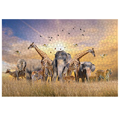 Personalisierte Erwachsene Puzzle Rahmenpuzzle für Kleinkind Spielzeugpuzzle Bunt Interessante Erwachsenen Klassische Puzzles DIY-Puzzle Kreative Unterhaltung Geschenke für (Multicolor, One Size) von Generisch