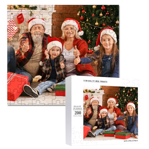 Personalisiertes Puzzle mit eigenem Bild, 1000 Teile Puzzle-Foto mit hochglänzender Oberfläche, Gestalte Dein individuelles Fotopuzzle für Erwachsene Jungen Mädchen Kinder (28 * 28CM) von Generisch