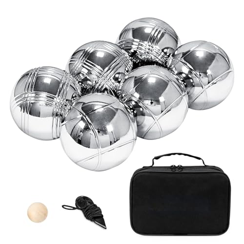 Petanques Game Set - 1 Distanzmesser Und Tragetasche, Outdoor Metal Petanques Boules Ball | Mehrzweckmetallmaterial Petanques -Bälle Für Strandurlaub, Picknick Im Freien Und Familien Im Hinterhof Petanques Game Set - 1 Distanzmesser Und Tragetasche, Outdoor Metal Petanques Boules Ball | Mehrzweckmetallmaterial Petanques -Bälle Für Strandurlaub, Picknick Im Freien Und Familien Im Hinterhof von Generisch
