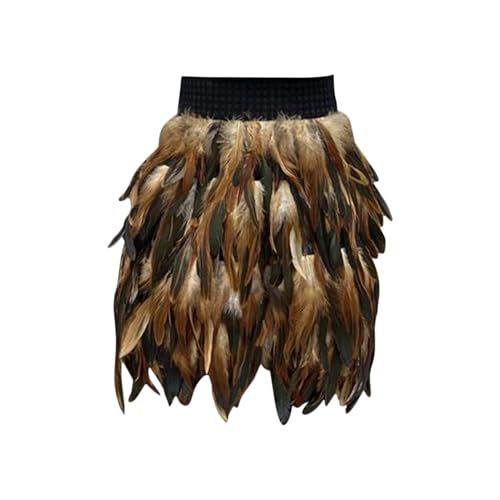 Pfau Kostüm Damen, Federrock Pfau Kostüm, Damen Kunstfederrock, Mini-Tutu-Rock Mit Federn, Bühnenkostüme, Ballkleid Faschingskostüme, Tanz-Party-Röcke, Natürliche Federn, Gothic-Karnevalskostüm Pfau Kostüm Damen, Federrock Pfau Kostüm, Damen Kunstfederrock, Mini-Tutu-Rock Mit Federn, Bühnenkostüme, Ballkleid Faschingskostüme, Tanz-Party-Röcke, Natürliche Federn, Gothic-Karnevalskostüm von Generisch