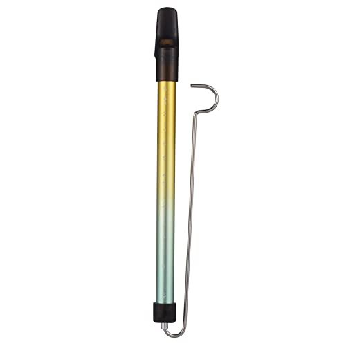 Pfeife aus Aluminiumlegierung und Polycarbonat, mit Haken, leicht und Musikinstrument, inklusive englischer Anleitung (evtl. nicht in deutscher Sprache) von Generisch