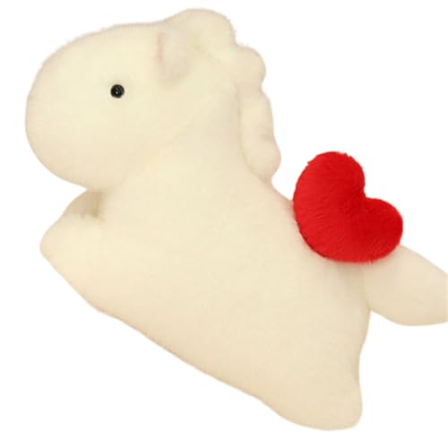 Pferd Plüschtier 46cm, Realistische Simulation Stofftier Pferd Kuscheltier für Kinder und Erwachsene, Zimmerdekoration Wurfkissen als Geschenk für Geburtstag von Generisch