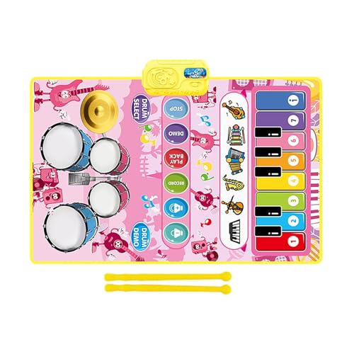 Piano and Drum Mat, Educational Toys, Sensory Mat, Fun and Interactive Piano Rug, 31.5x19.69 Inches Musical Instrument for Early Learning and Entertainment Piano and Drum Mat, Educational Toys, Sensory Mat, Fun and Interactive Piano Rug, 31.5x19.69 Inches Musical Instrument for Early Learning and Entertainment von Generisch