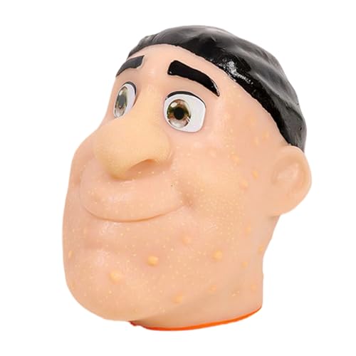 Pickel Popping Spielzeug | Realistisches Gesicht Silikon Pickel Pop Spielzeug | Wiederverwendbare Sensorik Aktivitäten für Schüler Teens Kinder - Urlaub Büro Zuhause Party Reise Flugzeug Klassenzimmer von Generisch