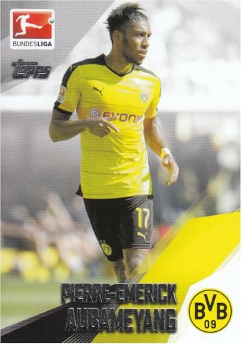Pierre-Emerick Aubameyang Stürmer Dortmund Trikotnrummer 17, Topps Bundesliga 2015/2016 Fußball Sammelkarte 54 Pierre-Emerick Aubameyang Stürmer Dortmund Trikotnrummer 17, Topps Bundesliga 2015/2016 Fußball Sammelkarte 54 von Generisch