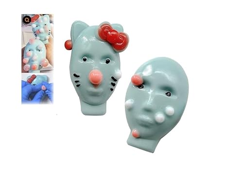 Pimple Popper, Pimple Popping Fidget with Filler Tools Weird Alien Pimple Popping Novelty Stress Relief Pimple Popper, Reusable & Self-Filling (Style A+B) von Generisch
