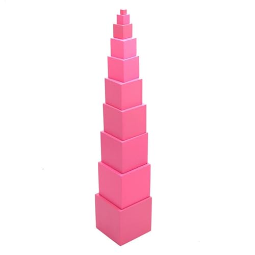 Pink Tower Toy, lustiger rosa Turmstand | Übung logisches Denken Cube Tower Toy Early Learning Toy Early Vorschulbildungspädagogik Weihnachts -Kinder -Kinder -Tag Geschenke Pink Tower Toy, lustiger rosa Turmstand | Übung logisches Denken Cube Tower Toy Early Learning Toy Early Vorschulbildungspädagogik Weihnachts -Kinder -Kinder -Tag Geschenke von Generisch