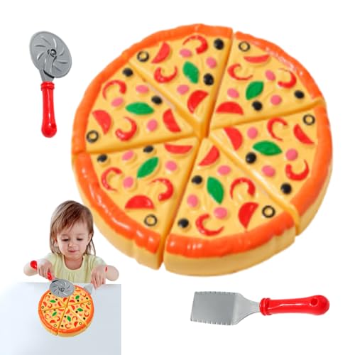 Pizza -Set - Stellen Sie Sich vor, das kreative Lernen zu Spielen | Realistisches gleitbares Spielzeugfutterküchenspiel mit ABS -Build zum Kochen, Schneiden, Servieren, Teilen, Lehren und Partys Pizza -Set - Stellen Sie Sich vor, das kreative Lernen zu Spielen | Realistisches gleitbares Spielzeugfutterküchenspiel mit ABS -Build zum Kochen, Schneiden, Servieren, Teilen, Lehren und Partys von Generisch