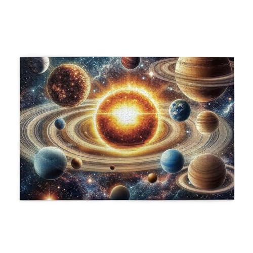 Planetary Orbit Of The Solar System 1000 Piece Jigsaw Puzzles For Adults Wooden Puzzles For Adults Gifts Home Decor von Generisch