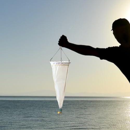 Planktonnetz 125 200 Mesh Nylon Probenahmenetz, Flachwasser-Planktonnetze Mit Teleskopstangenseil Für Flüsse/Stausee/Seelöcher/Wasserfälle, Tragbares Phytoplanktonnetz(200 mesh) von Generisch
