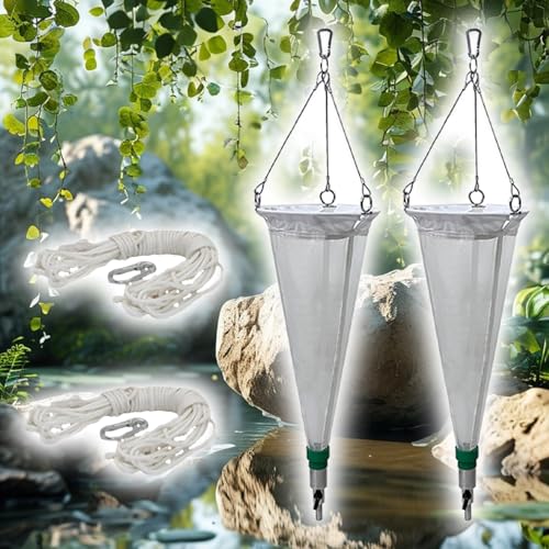 Planktonnetz 2-teiliges Planktonnetz, Feinmaschiges Phytoplankton-Sammelwerkzeug/Planktonnetz Mit Edelstahlventil, Experimentelles Nylon Die Probenahme Von Copepoden-Phytoplankton(2 pack 200 mesh) von Generisch