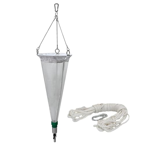 Planktonnetz Experimentelles Planktonnetz - 125 200 Maschen, Verdicktes Nylon-Probenahmenetz Für Stauseen/See/Ozean, Werkzeug Zur Phytoplankton-Sammlung Mit 5 M Probenahmeseil(200 mesh) von Generisch