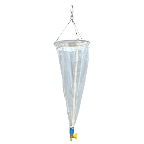 Planktonnetz Flachwasser-Plankton-Sammelnetz, Φ 20 Cm Kleines Rädertierchen-/Phytoplankton-/Schleim-/Planktonnetz Für Labor, See, Ozean, Tauchnetze Mit Kupferventil(125 mesh) von Generisch