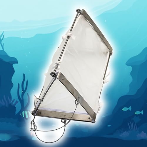 Planktonnetz Hochleistungs-Plankton-Sammelnetz, Verdicktes Dreieckiges Schleppnetz Protozoen/benthische Organismen – Länge 30 Cm, Experimentelles Nylon-Probenahmenetz Mit Edelstahlrahmen(A) von Generisch