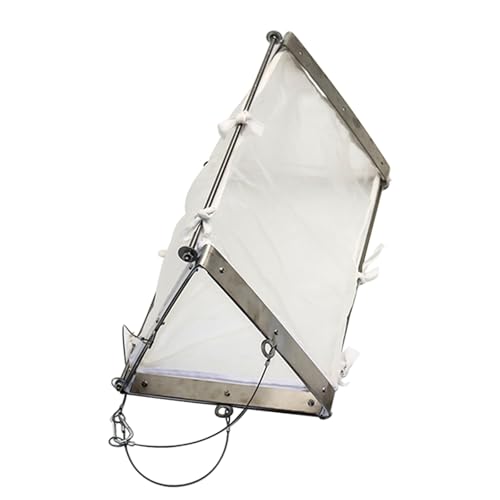 Planktonnetz Hohes 100 Cm Dreieckiges Schleppnetz Mit Probenahmeseil, Tragbares Plankton-Sammelnetz Aus Nylon Für Die Freizeitfischerei/Aquakultur, Feinmaschiges Plankton-Schleppnetz(A) von Generisch