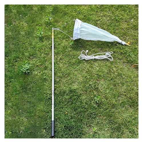 Planktonnetz Nylon-Probenahmenetz Für Plankton, 2,5 – 3,0 M Phytoplankton/Schleim/Rädertierchen/Plankton-Sammelnetz, Experimentelles Probenahmenetz Mit Teleskopstange Aus Edelstahl(3.0m,125 mesh) von Generisch