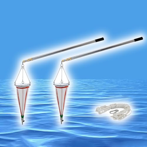 Planktonnetz Planktonnetz Für Den Außenbereich, 2er-Pack, Plankton-Schleppnetze Mit Kupferventil Einziehbarer Stange, Plankton-Sammelnetz Für Protozoen/Phytoplankton/Zooplankton(200 mesh+2.5m rod) von Generisch