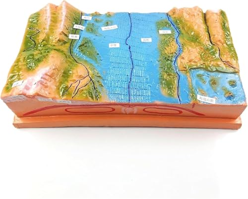Plattentektonik-Modell für wissenschaftliche Geologie-Lehrmittel – 3D-Erdkruste, Berg, Meeresboden und mehr – Schulklassenzimmer von Generisch