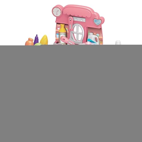 Play Kitchen Toys, Kitchen Game Set,13.58 Inches Size Light and Music Simulator, Preschool Learning Toy for Educational Activity, Boys Girls Christmas Birthday Party Home von Generisch