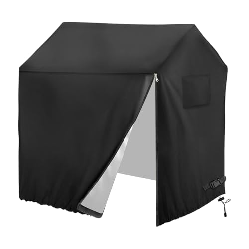 Playhouse Cover, Wooden Shelter, Waterproof Black Dustproof Protection with Sun-Resistant, Outdoor Play Supplies for Kids Backyard Garden Furniture Weather Defense Storage von Generisch