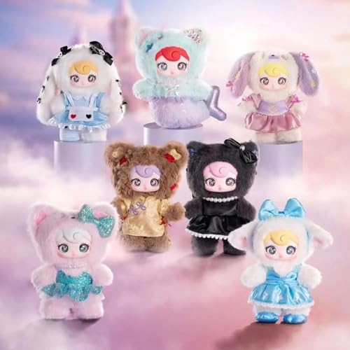 Plüsch-Blind-Box-Figuren, Kawaii Nommi Sunycoco Sweet Rebel-Serie Blind-Boxen-Anhänger Niedliche Action-Figur Mystery-Boxen für Geschenke, Einzel Box (1 von 7 möglichen Styles) von Generisch