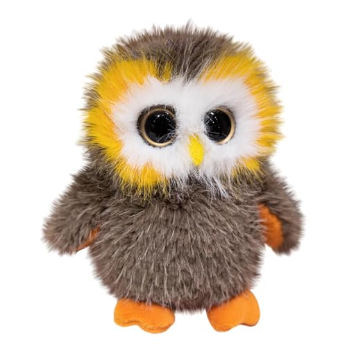 Plüsch-Eule, Handpuppe Eule | Niedliches Plüschtier mit großen Augen Plüsch-Eule - Bequeme Eulen-Dekoration, kleine Plüschtiere für verschiedene Festivals und Feiern, ba von Generisch
