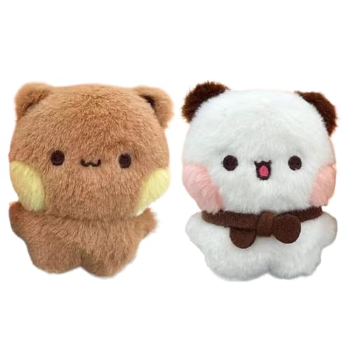 Plüsch-Panda-Beutel – 100 g Panda-Stofftier | Niedlicher gefüllter Panda-Puppen-Rucksack-Anhänger | Panda-Rucksack-Anhänger | Stofftier-Puppe, Plüschtier-Sammlung, Spielzeug für Schlüssel, Schultasche von Generisch