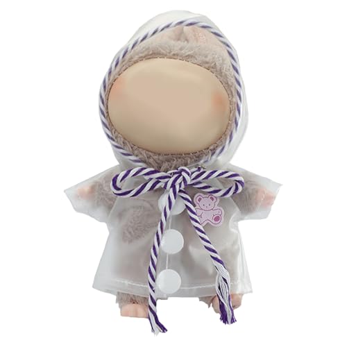 Plüsch Puppe Kleidung für Labubu (NO Puppe), 17cm Kleidung Set Freie Kombination,Puppe Zubehör Geschenke für Mädchen Jungen (A6, One Size) von Generisch