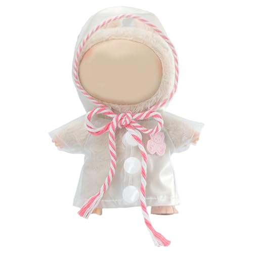 Plüsch Puppe Kleidung für Labubu (NO Puppe), 17cm Kleidung Set Freie Kombination,Puppe Zubehör Geschenke für Mädchen Jungen (A8, One Size) von Generisch