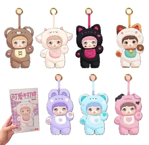 Plüsch Puppen Blind Box - Mystery Tierfiguren, Süße weiche Stofftiere zum Sammeln, Geeignet zum Fotografieren und Sammeln, DIY Kinder Geschenke, Eine zufällige Verpackun (1 Box) von Generisch