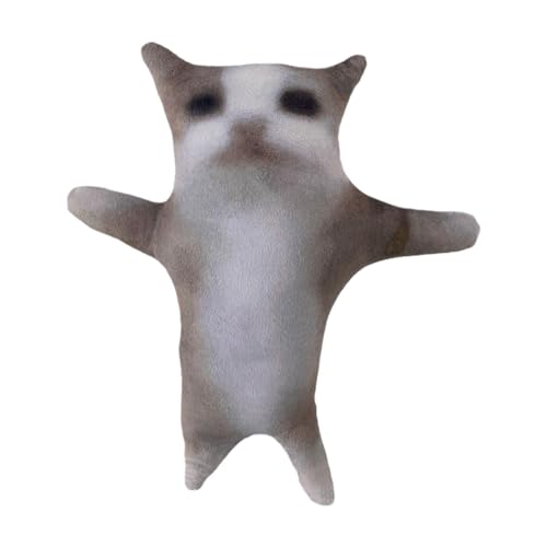 Plüschkatzentier,Fettkatzen-Plüschtiere,Kuscheltier-Innenornament - Weicher Katzenplüsch, süßer Katzenplüsch, neuartige Plüschkatze, Katzenpuppenspielzeug, Stofftier, neuartiger Katzenwurfplüsch für d von Generisch