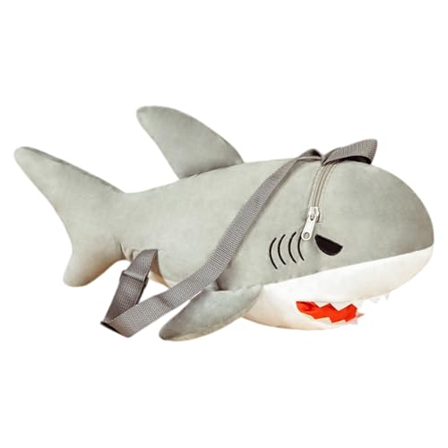 Plüschkissen mit Haifischmotiv | Hammerhead Beast Fuzzy Stofftierspielzeug | weiches Kuscheltier für Kinder, Schultasche, Heimkindergarten Dekoration, weiche Schüler, ästhetische Büchertasche Plüschkissen mit Haifischmotiv | Hammerhead Beast Fuzzy Stofftierspielzeug | weiches Kuscheltier für Kinder, Schultasche, Heimkindergarten Dekoration, weiche Schüler, ästhetische Büchertasche von Generisch