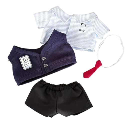Plüschpuppenkleidung, Puppenkleidung und Zubehör - Weiche Schulpuppenkleidung 7,87 Zoll Puppenoutfit | Kleider-Outfits, schöne Hosen, Puppenzubehör für Puppen und Spielzeug Plüschpuppenkleidung, Puppenkleidung und Zubehör - Weiche Schulpuppenkleidung 7,87 Zoll Puppenoutfit | Kleider-Outfits, schöne Hosen, Puppenzubehör für Puppen und Spielzeug von Generisch