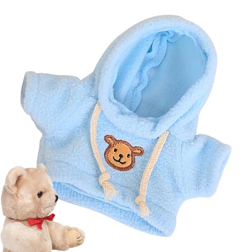 Plüschpuppenkleidung,Kleidung zum Bauen eines Bären,Bär Kapuzenpullover | Kleine Kapuzenpullover zum Sammeln, Capybara-Kuscheltier-Shirt, süßer Stoffpuppenpullover für 7,87 bis 9,84 Zoll große Puppen Plüschpuppenkleidung,Kleidung zum Bauen eines Bären,Bär Kapuzenpullover | Kleine Kapuzenpullover zum Sammeln, Capybara-Kuscheltier-Shirt, süßer Stoffpuppenpullover für 7,87 bis 9,84 Zoll große Puppen von Generisch