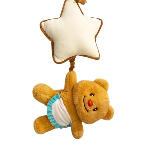 Plüschrassel, Rasselspielzeug,Sensorischer Shaker Stern Bär Puppenspielzeug Cartoon Musik Plüschtier | Mobiler Kinderbettaufhänger, Kinderwagen-Bogenspielzeug, weiche Rassel, sensorisches Spielzeug fü Plüschrassel, Rasselspielzeug,Sensorischer Shaker Stern Bär Puppenspielzeug Cartoon Musik Plüschtier | Mobiler Kinderbettaufhänger, Kinderwagen-Bogenspielzeug, weiche Rassel, sensorisches Spielzeug fü von Generisch