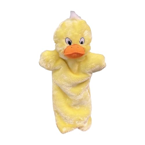 Plush Puppets, Hand Puppet, Interactive Cute Design Animal Shape Cotton Filling Comfortable Grip Fun Activity, Play Doll for Boredom-Busting, 6.69x15.75inches von Generisch