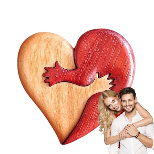 Pocket Hug Herz-Token aus Holz, Umarmungen und Liebe-Herz-Ornamente-, Winzige Umarmungsmarken, besonderes Handgeschenk, Herz-Puzzle-Skulpturen, Desktop-Ornament, Tischdekoration Pocket Hug Herz-Token aus Holz, Umarmungen und Liebe-Herz-Ornamente-, Winzige Umarmungsmarken, besonderes Handgeschenk, Herz-Puzzle-Skulpturen, Desktop-Ornament, Tischdekoration von Generisch