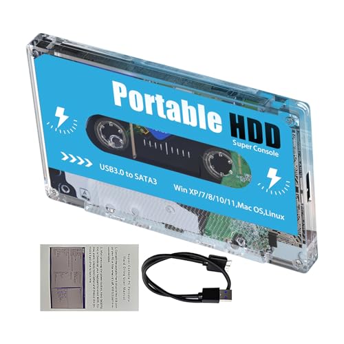 Pocket Super Console - Retro Disk Console | Plug and Play Videospielkonsole mit über 60.000 integrierten Spielen | Plug and Play Videospiel-Stick von Generisch