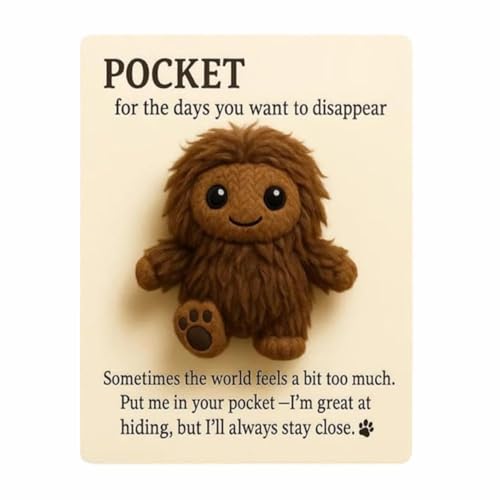 Pocket Your Furry Little Encourager Hugs Positive gefüllte Kuschelkarte, emotional, H5 x 0, mit tierinspirierendem Mini-Posist Pocket Your Furry Little Encourager Hugs Positive gefüllte Kuschelkarte, emotional, H5 x 0, mit tierinspirierendem Mini-Posist von Generisch