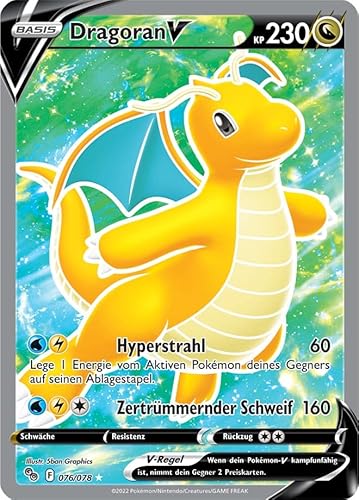 Pokeman Go - Dragoran V - 076/078 -PKM GO- Deutsch + Heartforcards Versandschutz Pokeman Go - Dragoran V - 076/078 -PKM GO- Deutsch + Heartforcards Versandschutz von Generisch