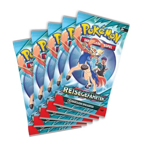 Pokemon Karmesin & Purpur Reisegefährten 5 Booster Packs - Deutsch NEU & OVP KP09 von Generisch