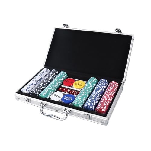 Poker Set, 200 Piece Game Kit, Complete Table with Carrying Case, Interactive Board Game, Home Travel Party Gathering, Fun Activity for Adults and Families von Generisch