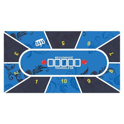 Poker -Tisch -Obermatte - tragbare Gummi -Matten -Poker -Layout Tischdecke | Tabletop Holdem Accessoires für Home Entertainment, Brettspielräume, Freunden männliche weibliche Kinder Poker -Tisch -Obermatte - tragbare Gummi -Matten -Poker -Layout Tischdecke | Tabletop Holdem Accessoires für Home Entertainment, Brettspielräume, Freunden männliche weibliche Kinder von Generisch