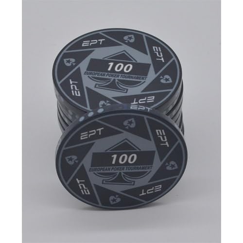 Pokerchips EPT European Poker Tour, Wert 100, Keramik, 10 Gramm, 25 Stück Pokerchips EPT European Poker Tour, Wert 100, Keramik, 10 Gramm, 25 Stück von Generisch