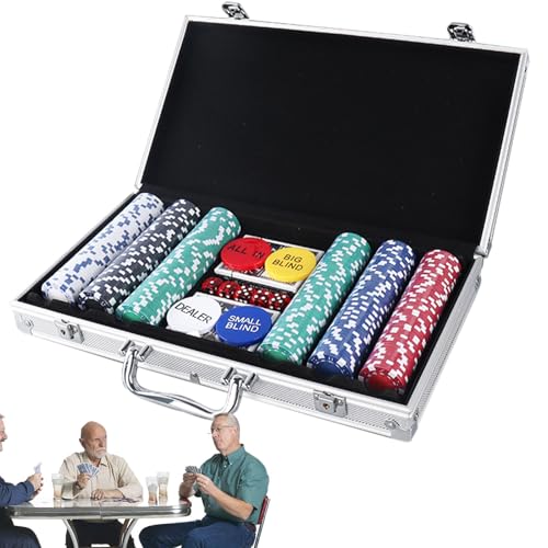Pokerspiel mit Werten | Set von 200 Croupier Token | Flasche Board -Token mit Fall | Plurierter Tischteppich für Spiele mit Freunden, Wohnsitzabend von Generisch