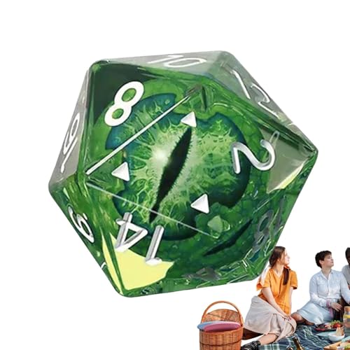Polyedrische Würfel Auf 20 Seiten - Dragon Eye Dice, RPG Rollenspiel | Farbwürfel Für Brettspiele, Würfelsammlung Für Tischspiele, Interaktives Zubehör Für Spielliebhaber Polyedrische Würfel Auf 20 Seiten - Dragon Eye Dice, RPG Rollenspiel | Farbwürfel Für Brettspiele, Würfelsammlung Für Tischspiele, Interaktives Zubehör Für Spielliebhaber von Generisch
